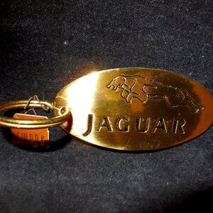 Key Chain Jaguar Car Logo Solid Brass